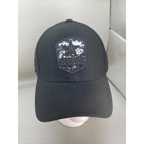 New Era 39Thirty Digi Camo USA Dallas Cowboys Fitted Hat Small Medium Black NWOT - Picture 2 of 8